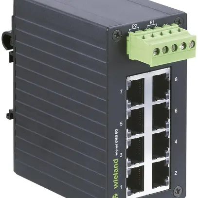 Switch wienet UMS 8G, 8-Port, 10/100/1000Mbit/s, unmanaged, IP50 