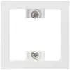 Plaque frontale kallysto blanc 60×60mm pour interrupteur poussoir 