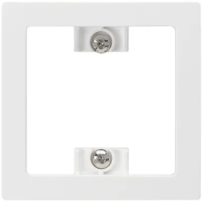 Plaque frontale kallysto blanc 60×60mm pour interrupteur poussoir 