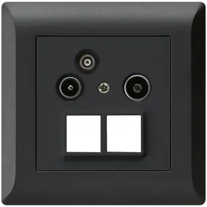 Presa antenna INC R/TV/dati kallysto.line HMS 2GHz 19db nero 