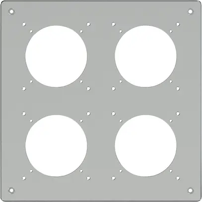 En-tête ENC ELEMENT SNAPFIX® 2×2 225×225mm aluminium 