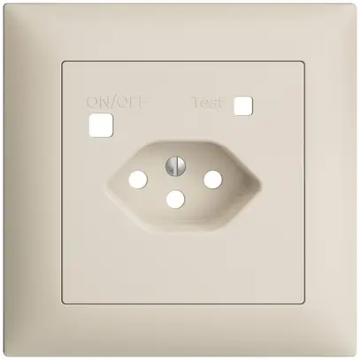 Kit frontale EDIZIOdue per presa FI FMI, T13, crema 