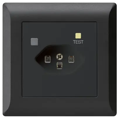 Presa INC KLI T23 FI 30mA nero 