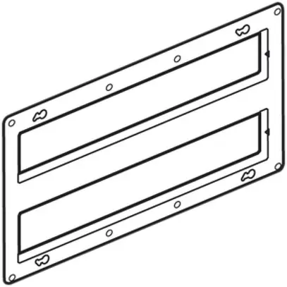 Plaque de fixation Legrand pour Batibox 2×2×5 mod. 