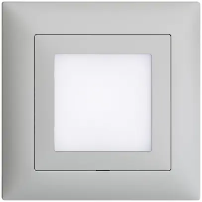 Kit frontale INC EDIZIOdue grigio chiaro 88×88mm per lampada LED 