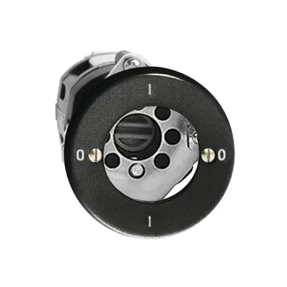Interrupteur rotatif ENC FH 0/4P noir pour serrure de sûr. sans cyl. 