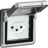 Prise ENC Soliroc FR chr. avec couvercle 