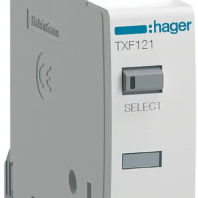 Interfaccia contatore AMD KNX Hager TXF121 per contatore energia con modulo IR 