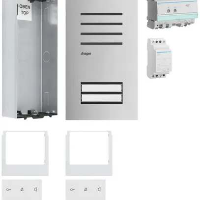 Kit audio ENC Hager elcom.start pour 2 appartements 