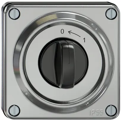 Contact pivotant ENC ELEMENT SNAPFIX® 1P 1F 16A 400V 0<-1 87×87×56mm aluminium 