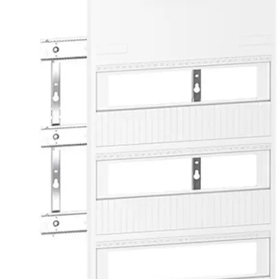 Kit di montaggio SE Resi9 con rotaia DIN 3 file 12UM/fila con morsettiera  PE+N 