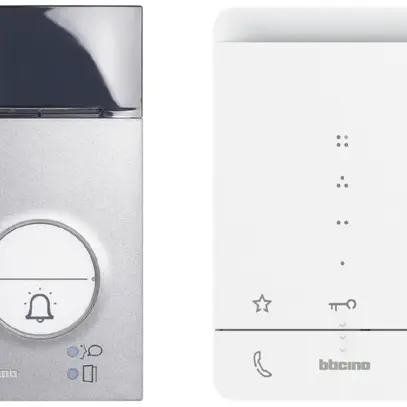 Kit interphone portier audio 1-fam Bticino, 2 fils, LINEA 3000 / CLASSE 100 