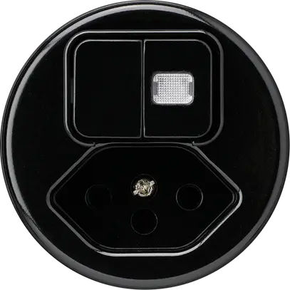 Inserto per combinazione luminosa basico 3+A-R/1L+T13 nero 1 lente prot.bambini 