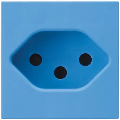 Presa INS Hager tipo 13 blu 45×45 con morsetti a innesto 