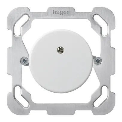 Disque d'obturation ENC basico Ø43mm avec plaque de fixation blanc 