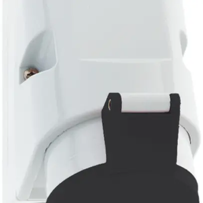 Prise AP CEE Bals 5P 16A 500V 7h noir IP44 nickelé Quick Connect 