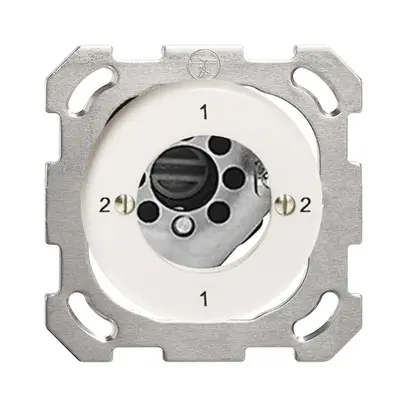 Interrupteur rotatif ENC FH 3/2P blanc pour serrure de sûr. sans cyl. 