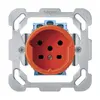Prise ENC HA basico type 15 a.plaque de fixation a.bornes enfichables orange 