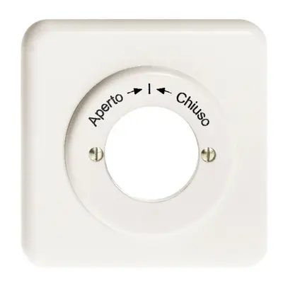 Kit front. (Aperto-I-Chiuso) per cont.rot.imp. a chiave bianco 