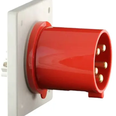 Spina d'attrezzi INS CEEtyp 5L 63A 6h IP44, contatto ottone 