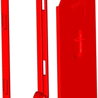 Cadre de rehausse MT pour CRALLO LEU 7mm avec couvercle grd.2-100 rouge 