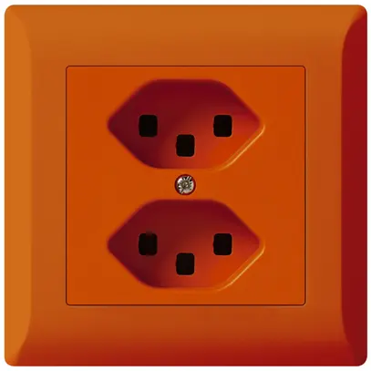 Presa INC kallysto.line 2×T23 arancione con morsetti ad innesto 