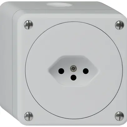 Presa AP robusto tipo 13 grigio senza copercchio 