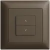 Comando per interruttore tapparelle INC 1c/2t Edue Wiser coffee 