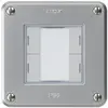 UP-Taster robusto C KNX 4× RGB LED s/e-link aluminium 