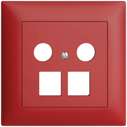 Kit d.recouvrement ENC Edue FMI, p.prise multimédia, p.2×RJ45 Keystone berry 