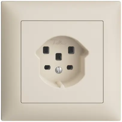 Prise ENC EDIZIOdue T25 16A crema, avec bornes enf. 