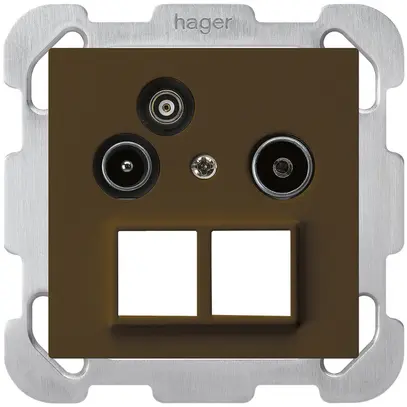 UP-Antennendose R/TV-Daten kallysto HMS B 2GHz 4dB braun 