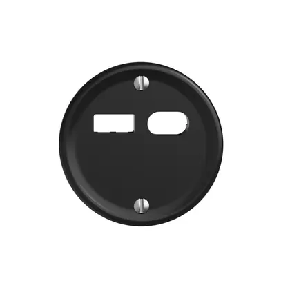 Kit de montage Feller STANDARDdue pour prise USB 18W type A + type C noir 