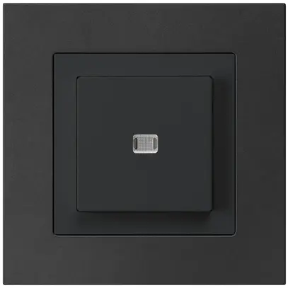 Interrupteur poussoir lumineux ENC kallysto.pro 3/1P noir 