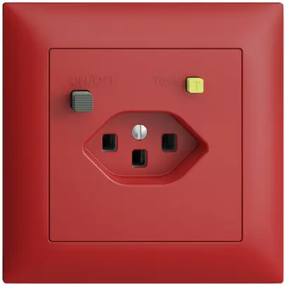 Prise ENC EDIZIOdue T23 FI 30mA FMI, berry 