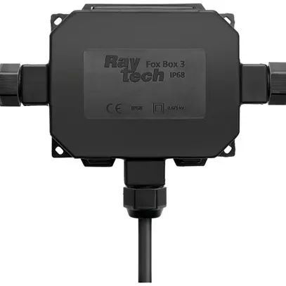Scatola d.derivazione Raytech FOXBOX3-N con gel 3entrate, pressacavi IP68 ne 