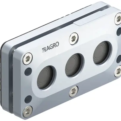 Piastra passacavi AGRO MCE S012 3 fori 10…22.5mm alluminio grigio 