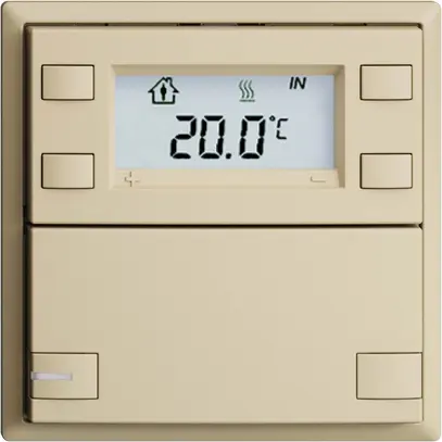 Poussoir RTH ENC KNX 1× EDIZIOdue F vanille, avec LED RGB 