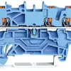 Durchgangsklemme WAGO TopJob-S 2.5mm² 3L blau Serie 2202 