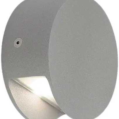 Applique LED SLV PEMA, 4.7W 120lm 3000K IP44 gris argenté 