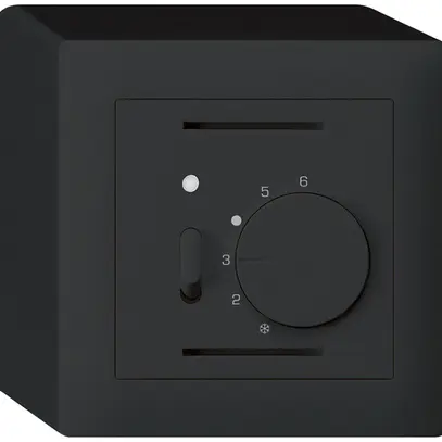 Thermostate d'ambiance AP kallysto noir avec interrupteur 