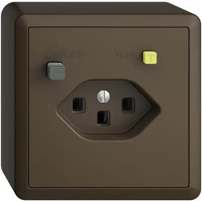 Prise AP EDIZIOdue T23 FI 30mA coffee 