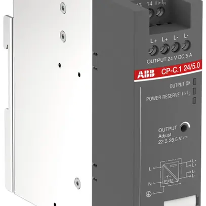 Alimentation à découpage ABB CP-C.1 24/5.0, IN:100…240V, OUT:24VDC/5A 
