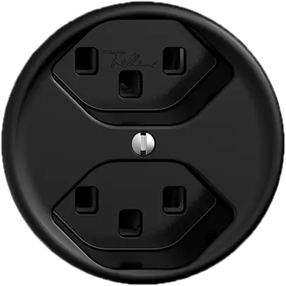 Presa STANDARDdue 2×T23 nero 