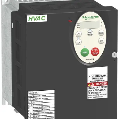 Convertisseur de fréquence Schneider Electric 3KW, 380…480VAC, 0.5…200Hz 