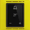 Thermostat d'ambiance EDIZIOdue F lemon, avec écran, chauff.sol&conv. 