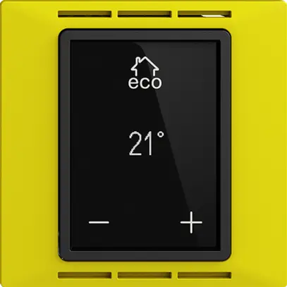 Thermostat d'ambiance EDIZIOdue F lemon, avec écran, chauff.sol&conv. 