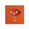 Placca frontale EDIZIOdue T13 arancione 60×60mm con lente 