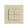 Kit recouvrement pour interrupteur stores 2c/4t Edue Wiser vanille 