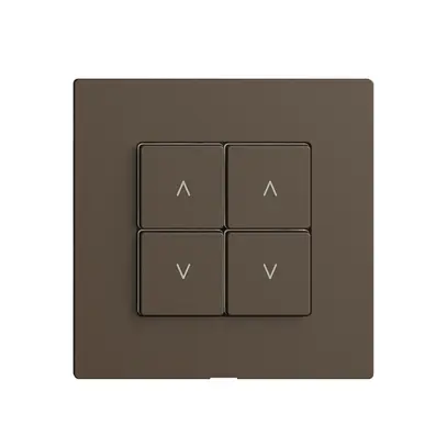 Kit recouvrement pour interrupteur stores 2c/4t Edue Wiser coffee 